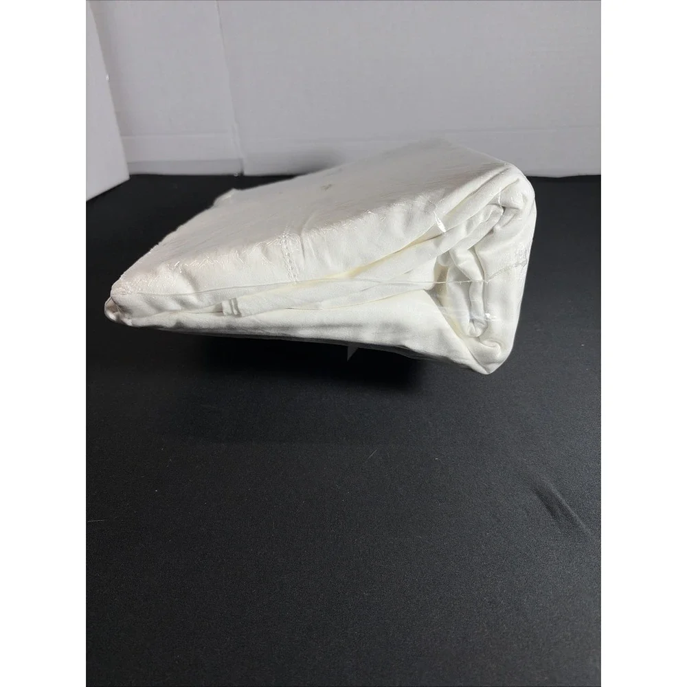 Vintage WestPoint Utica Premium Fitted Sheet Waterbed King WKG White Stripe NWT